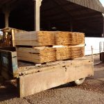 Tree Planting stakes, cut from durable UK grown hardwood, Sweet Chestnut
